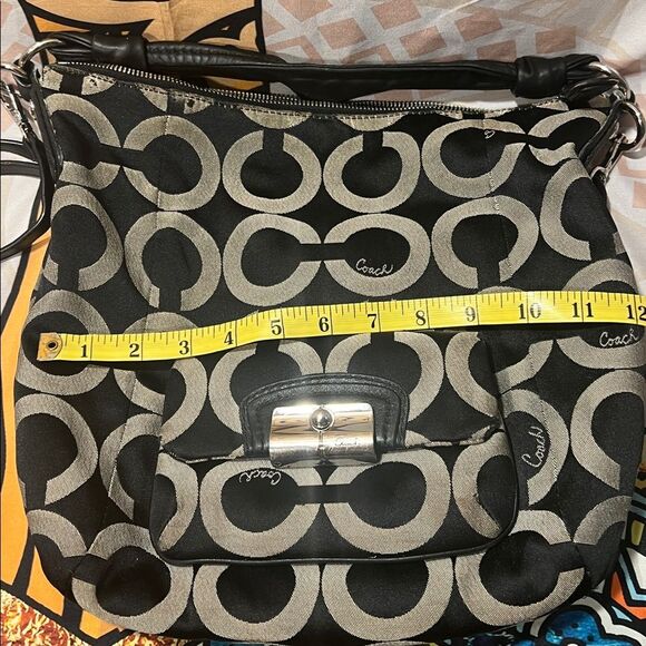 Coach Kristin Black and Cream Signature Hobo Bag - #14753 - Picture 15 of 15